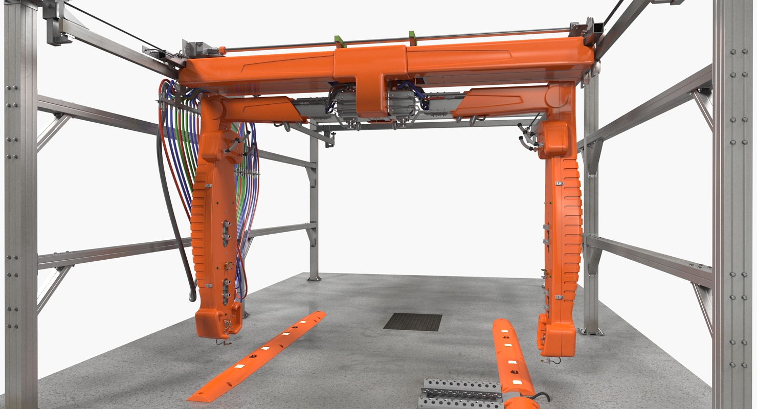 Automatic Carwash System Generic 3D
