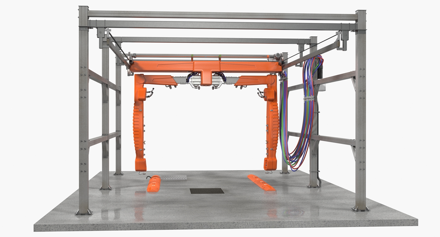 Automatic Carwash System Generic 3D