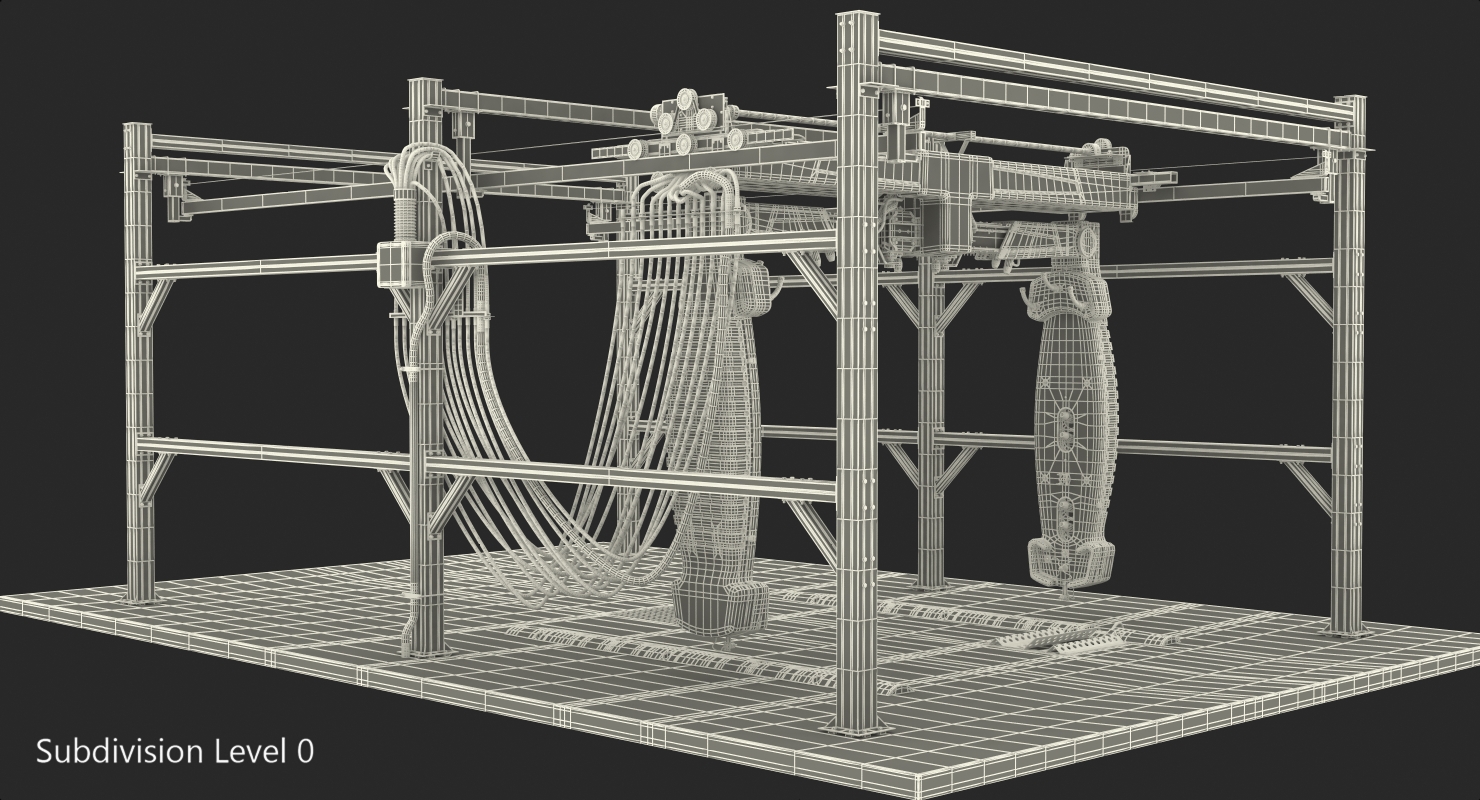 Automatic Carwash System Generic 3D