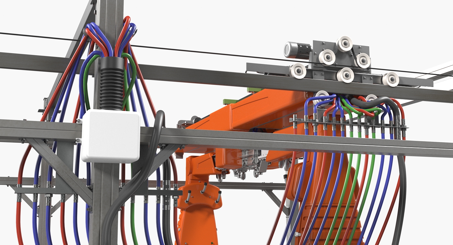 Automatic Carwash System Generic 3D