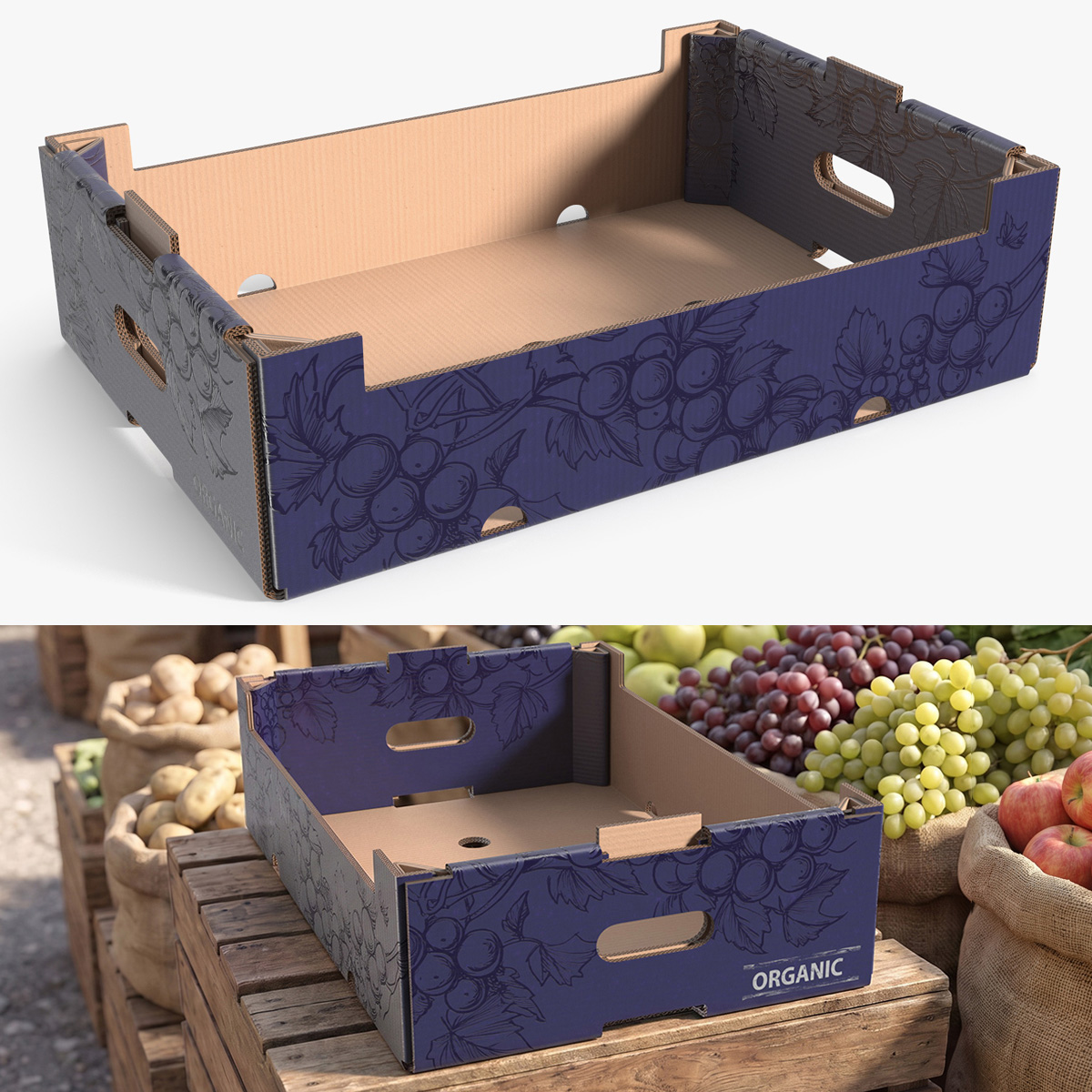 Ventilated Organic Produce Box