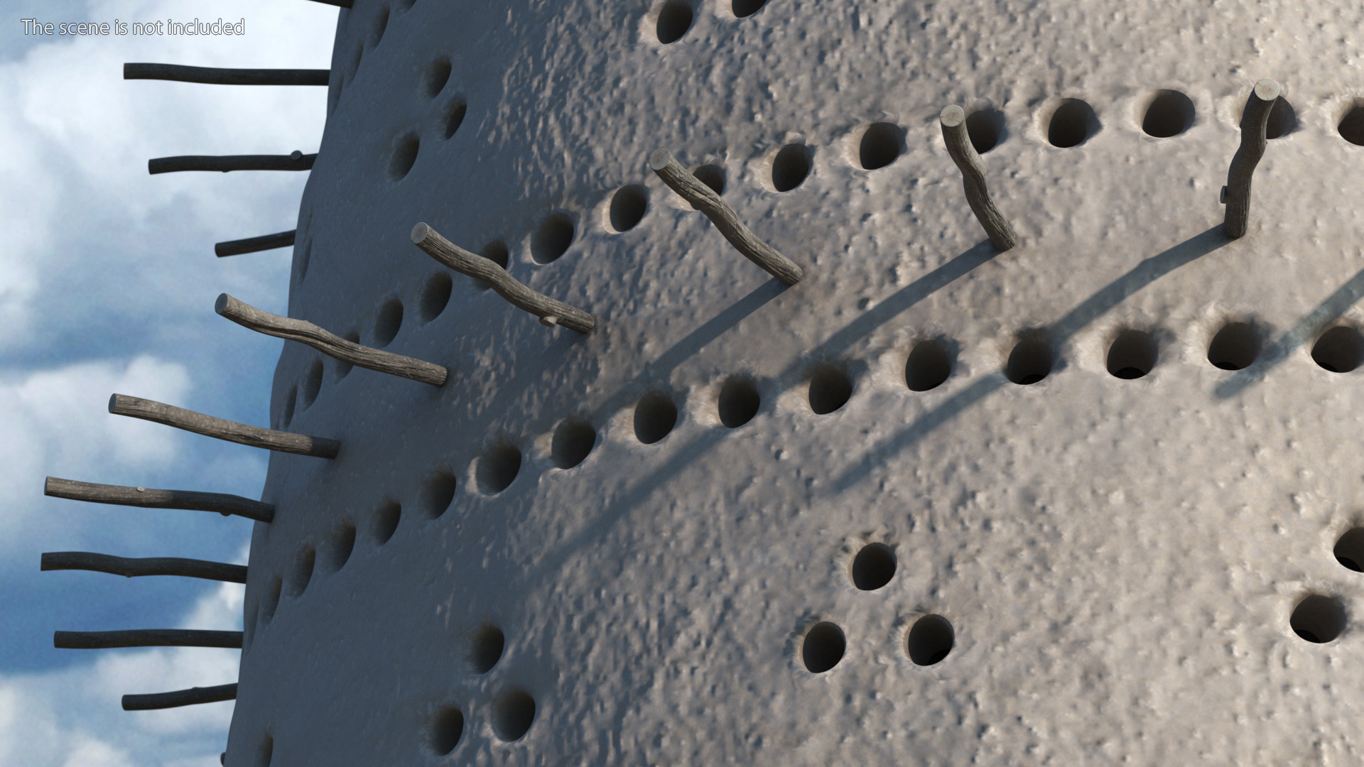 3D Pigeon Tower White model