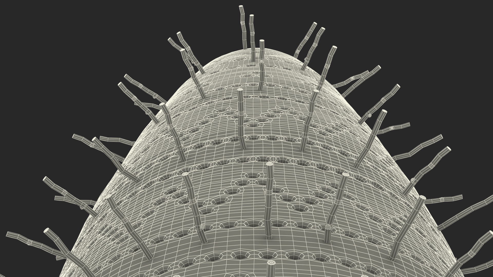 3D Pigeon Tower White model
