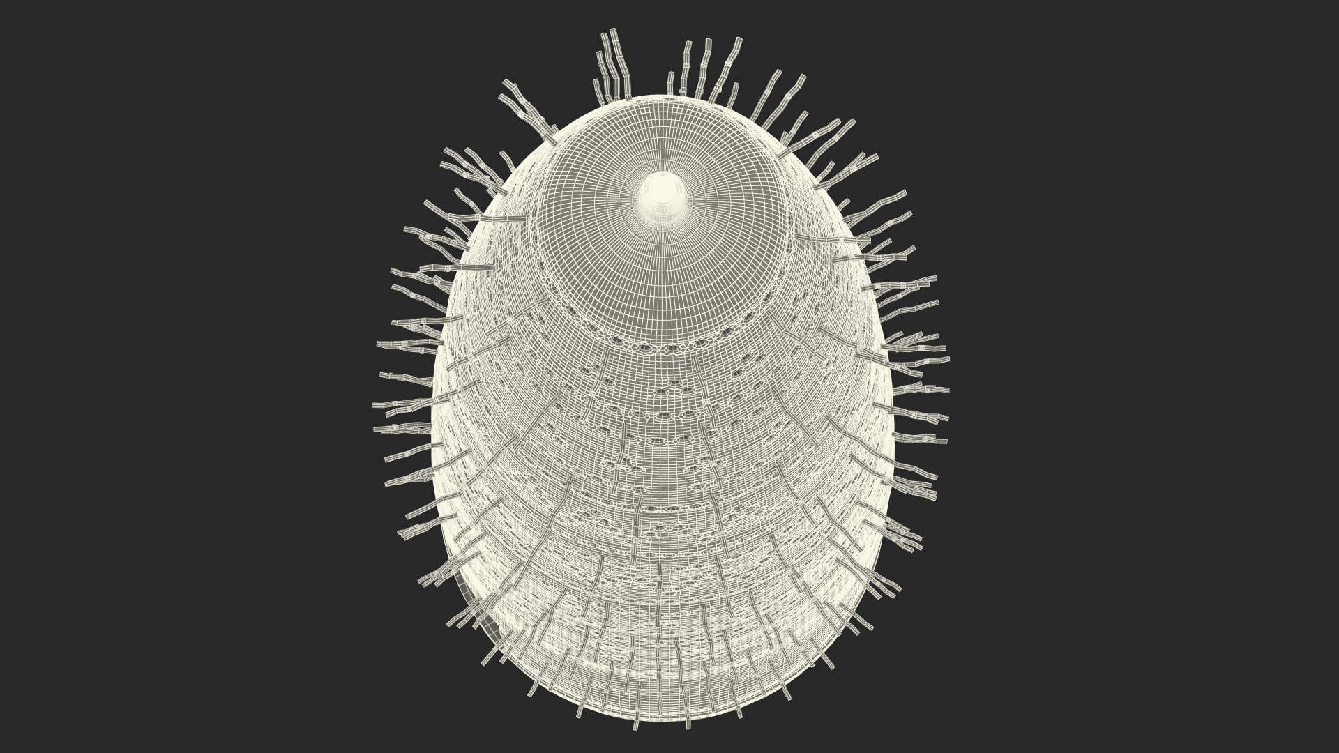 3D Pigeon Tower White model