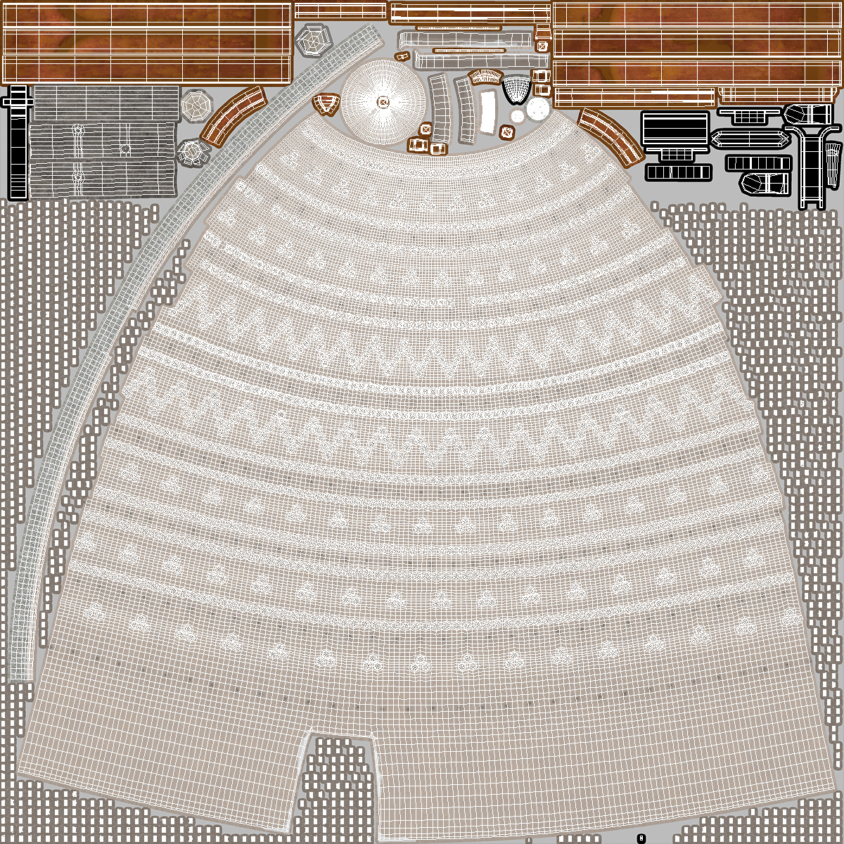 3D Pigeon Tower White model