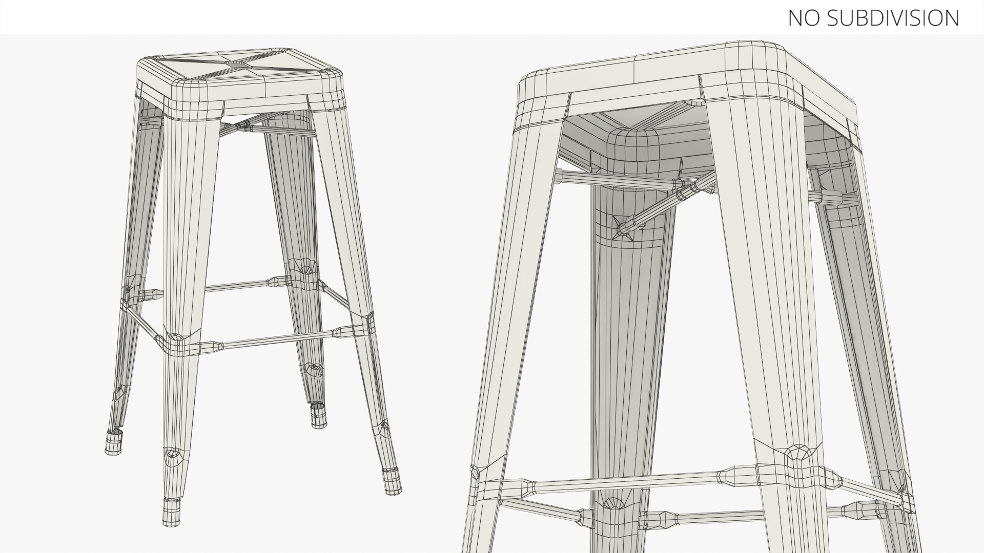 Loft Metal Stool without Backrest Game Ready, view 7