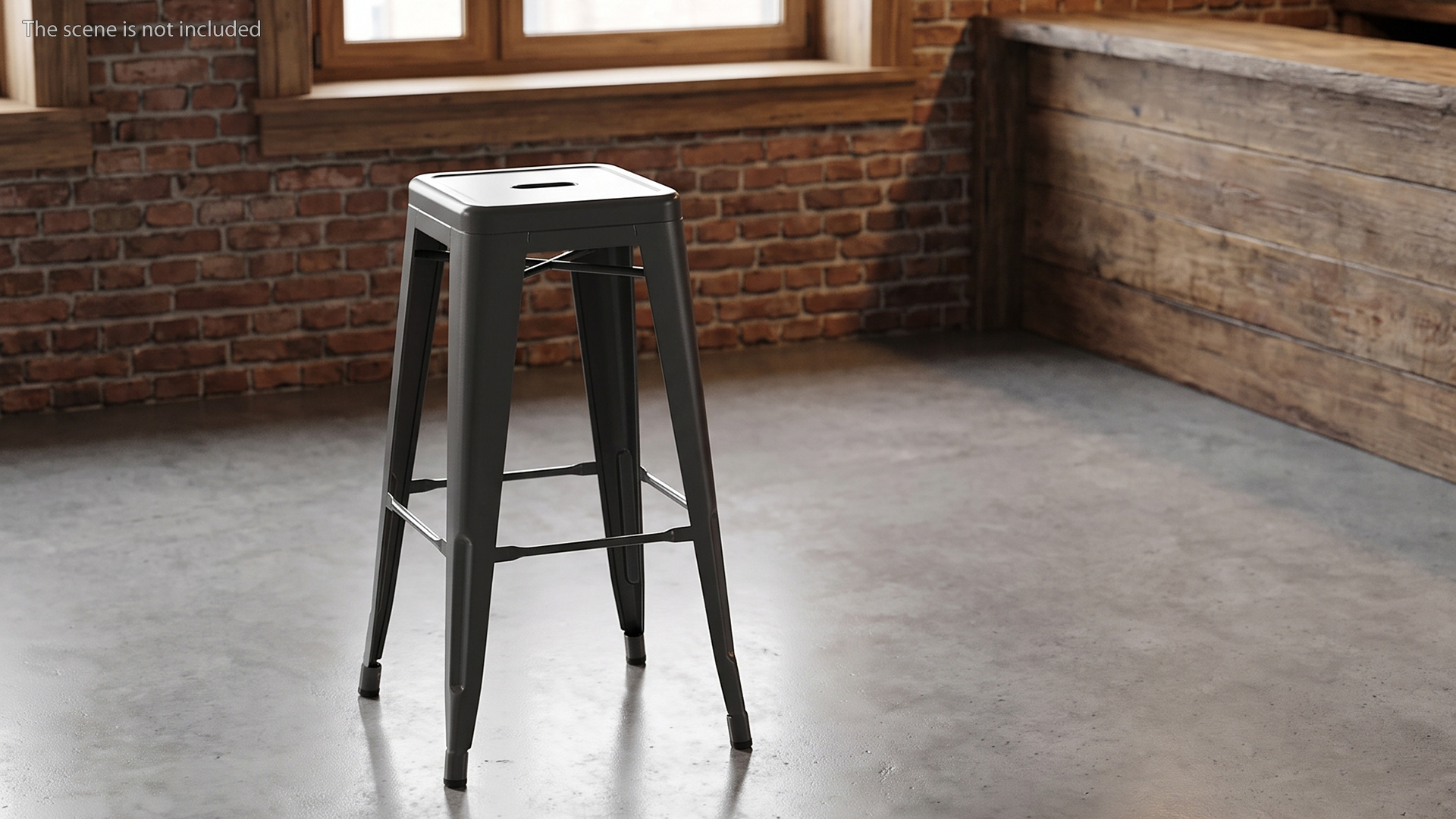 Loft Metal Stool without Backrest Game Ready