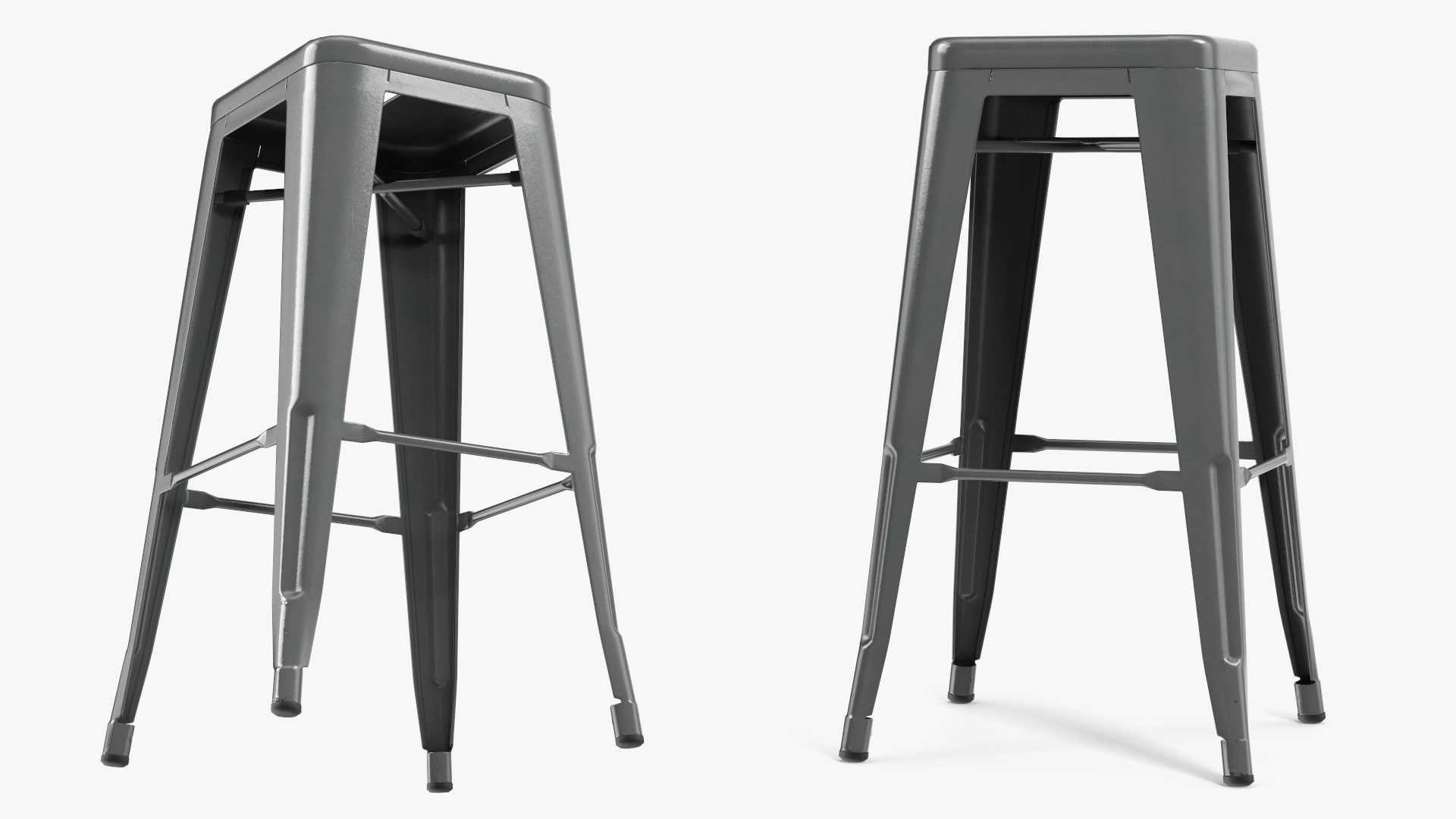 Loft Metal Stool without Backrest Game Ready, view 3