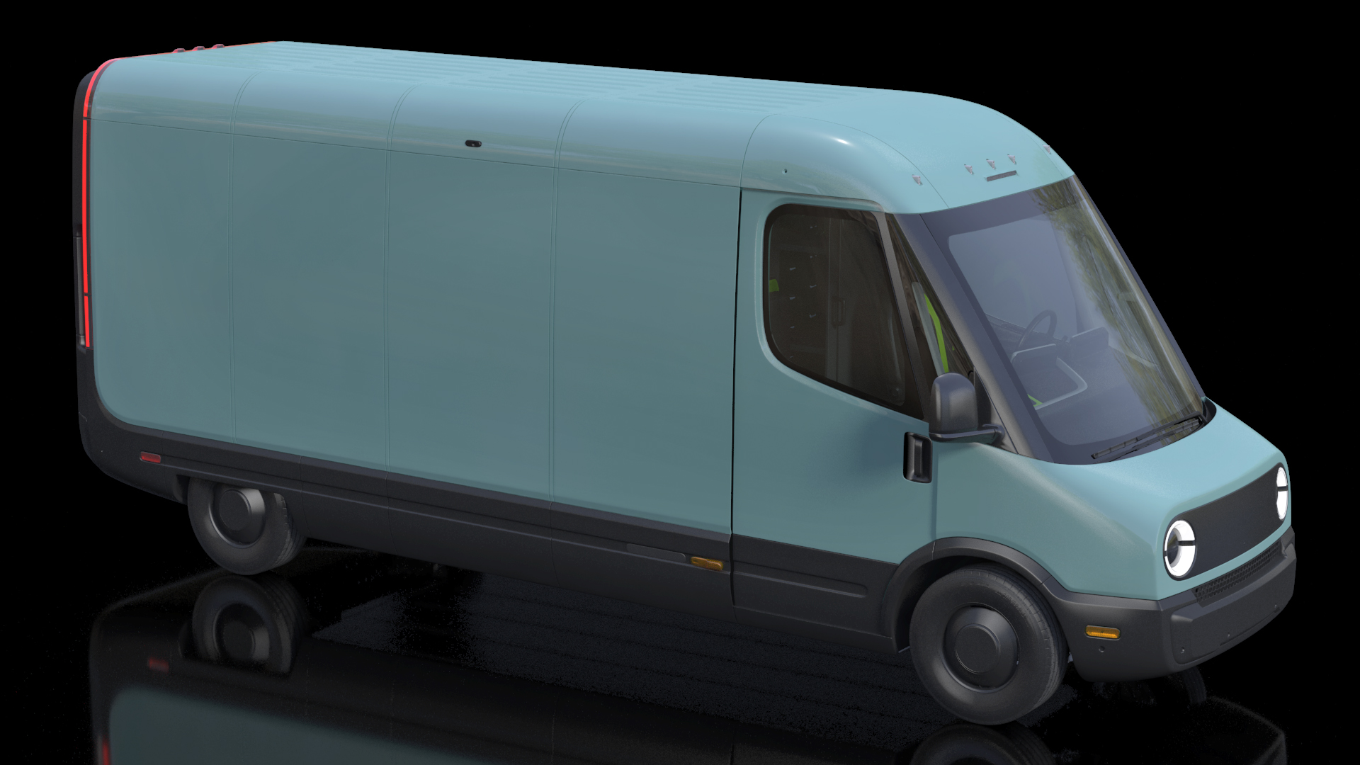 3D Electric Delivery Van