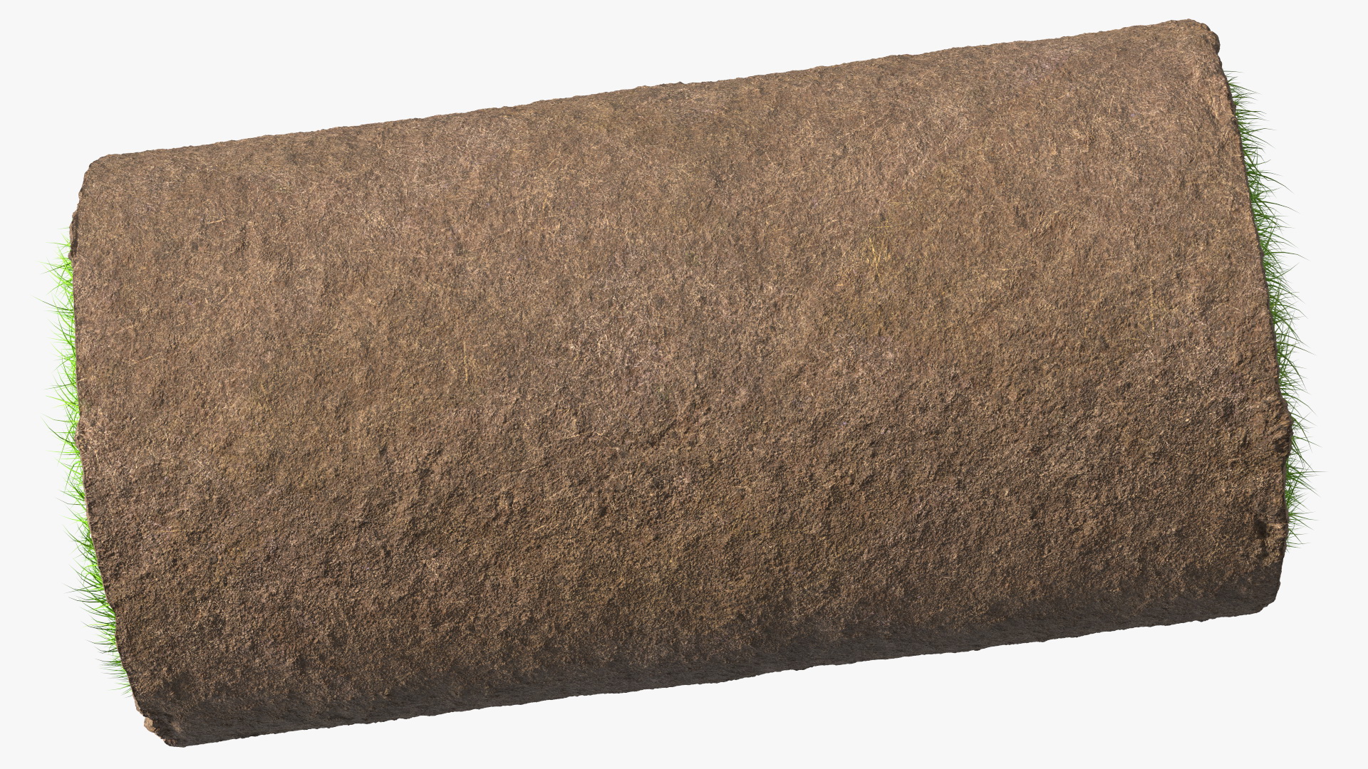 3D model Lawn Turf Roll Folded fur