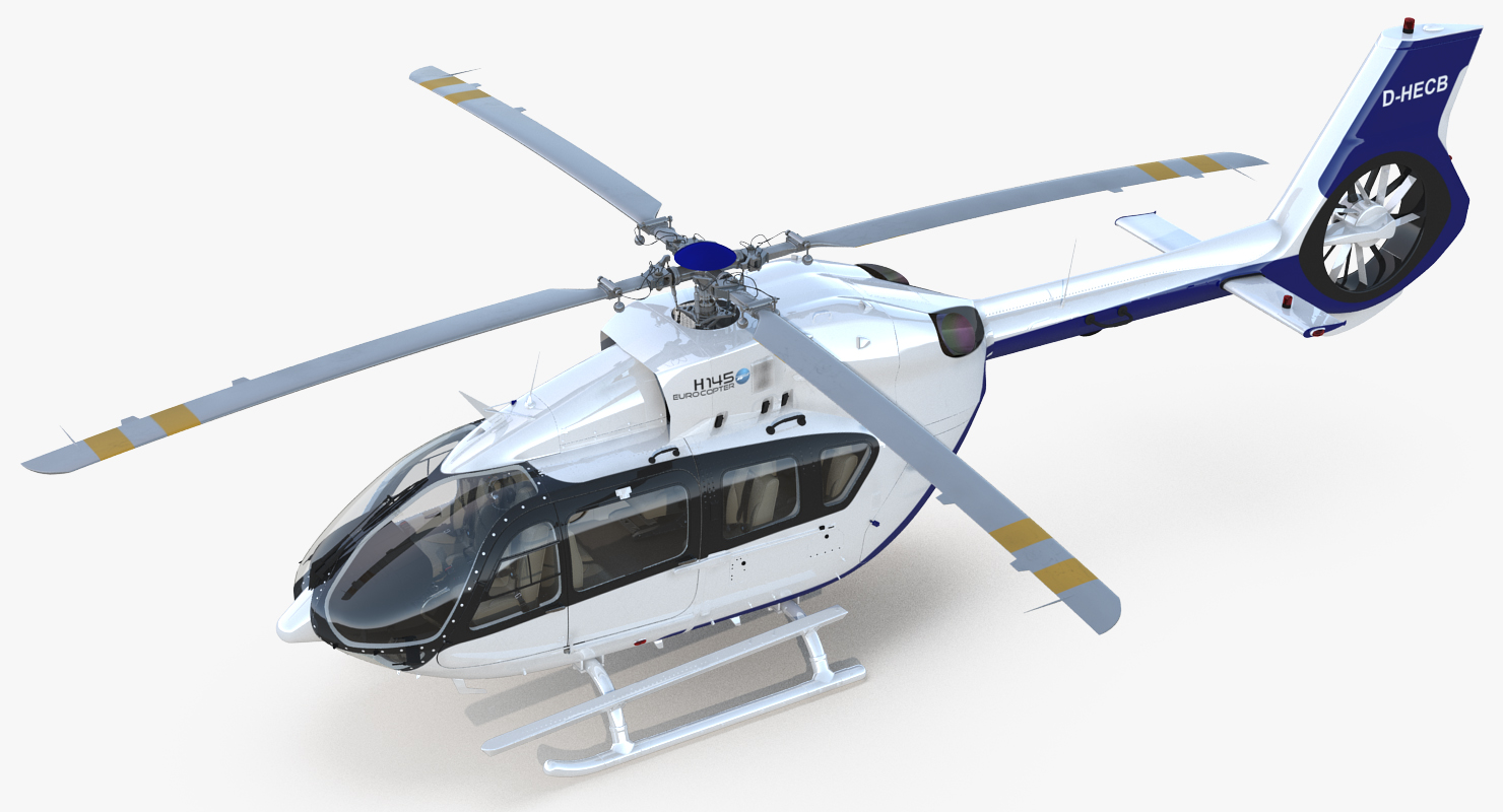 Light Utility Helicopter Eurocopter EC145 T2 3D model