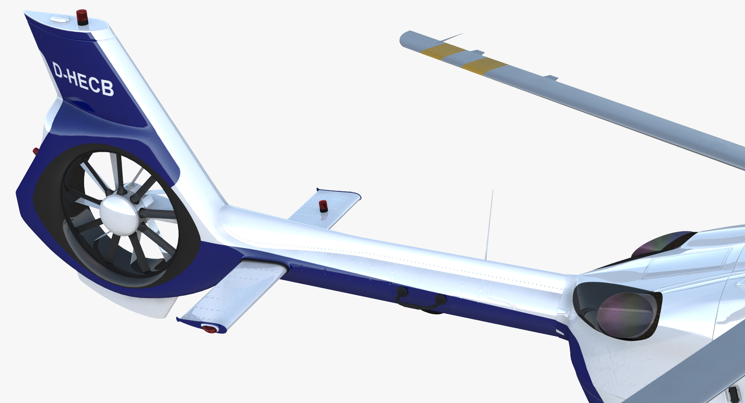 Light Utility Helicopter Eurocopter EC145 T2 3D model