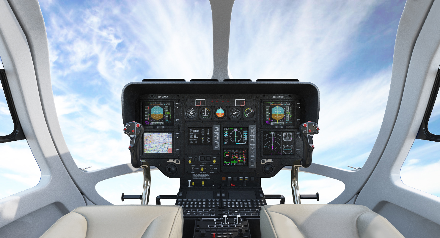 Light Utility Helicopter Eurocopter EC145 T2 3D model