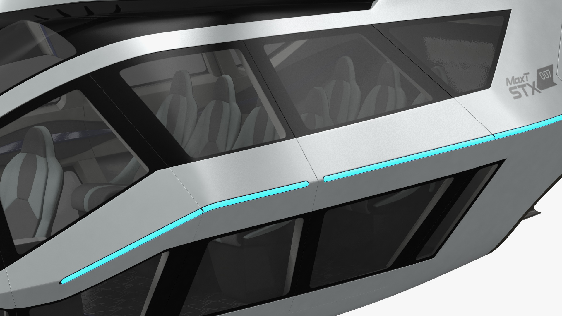 3D Futuristic Helicopter Concept Flight