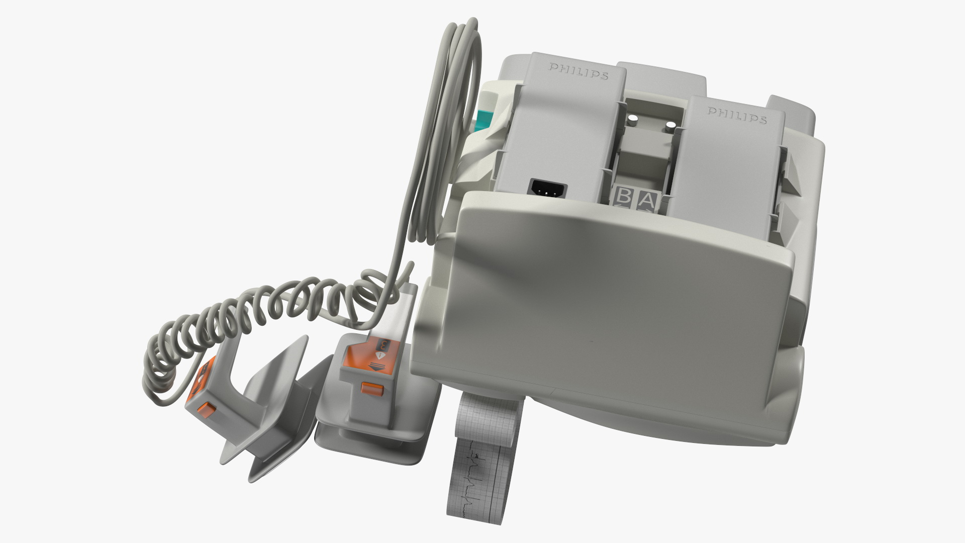 3D Philips HeartStart MRx Defibrillator with ECG Monitor model