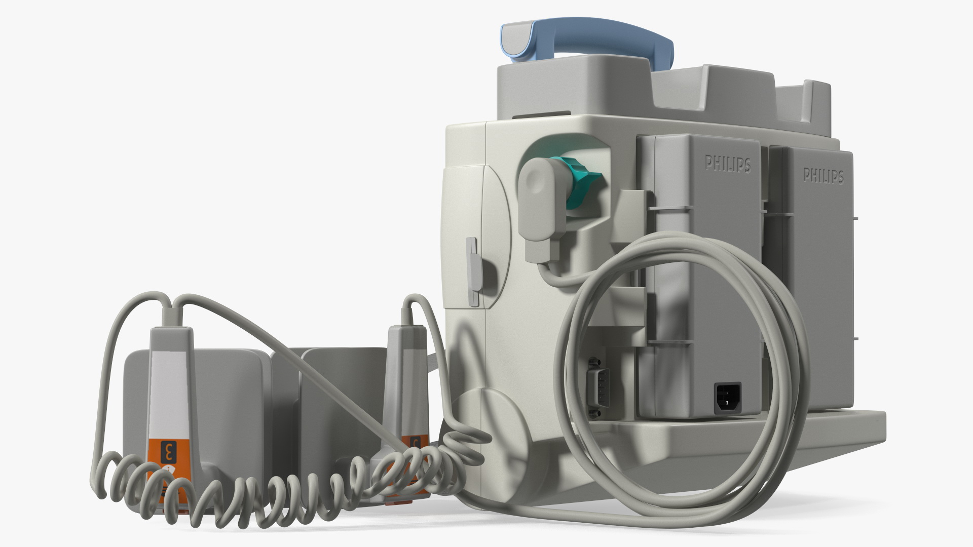 3D Philips HeartStart MRx Defibrillator with ECG Monitor model