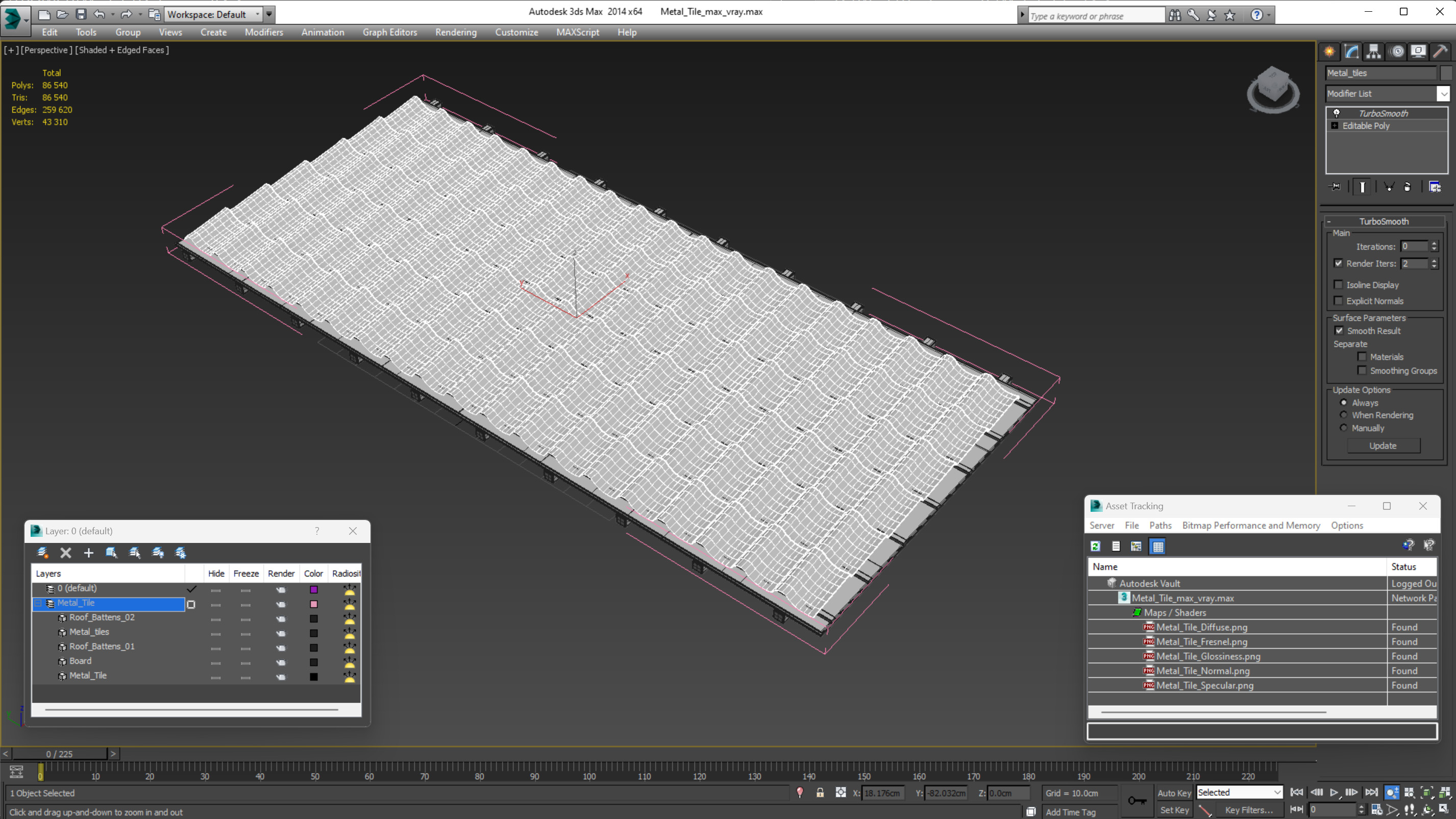 3D model Metal Tile