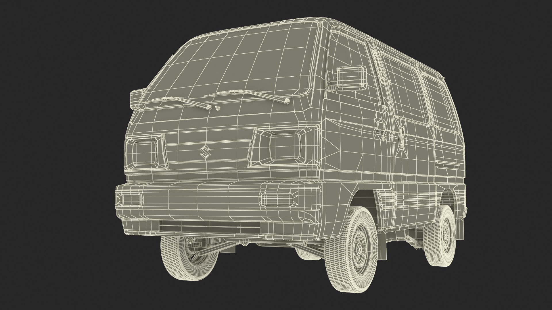 Suzuki Super Carry Passenger Van 3D