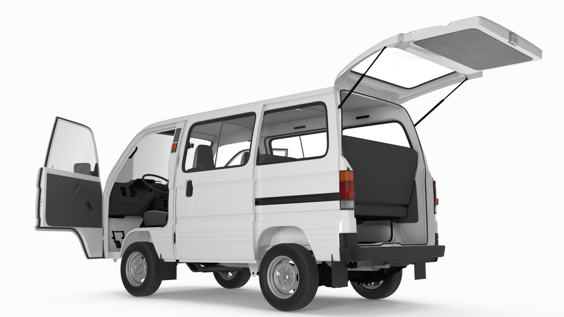 Suzuki Super Carry Passenger Van 3D