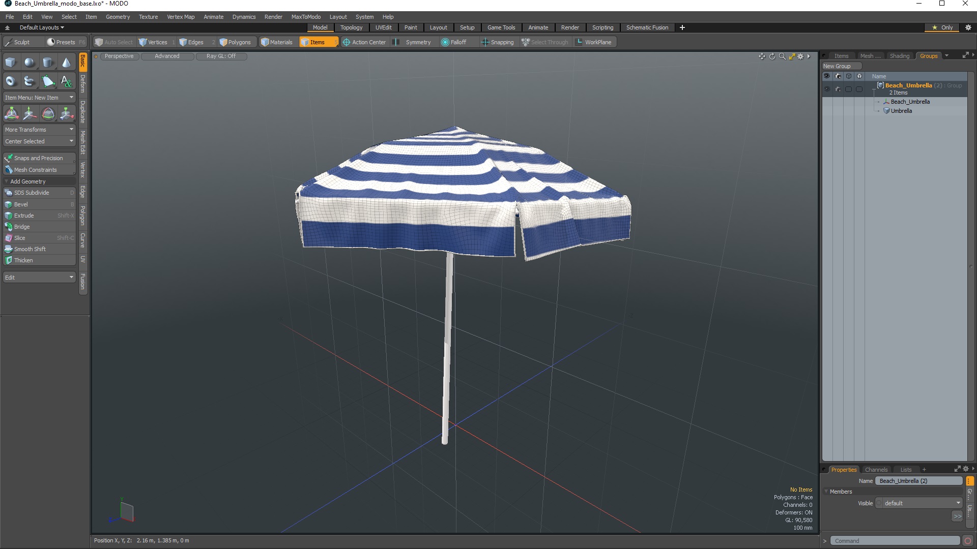 Beach Umbrella 3D model