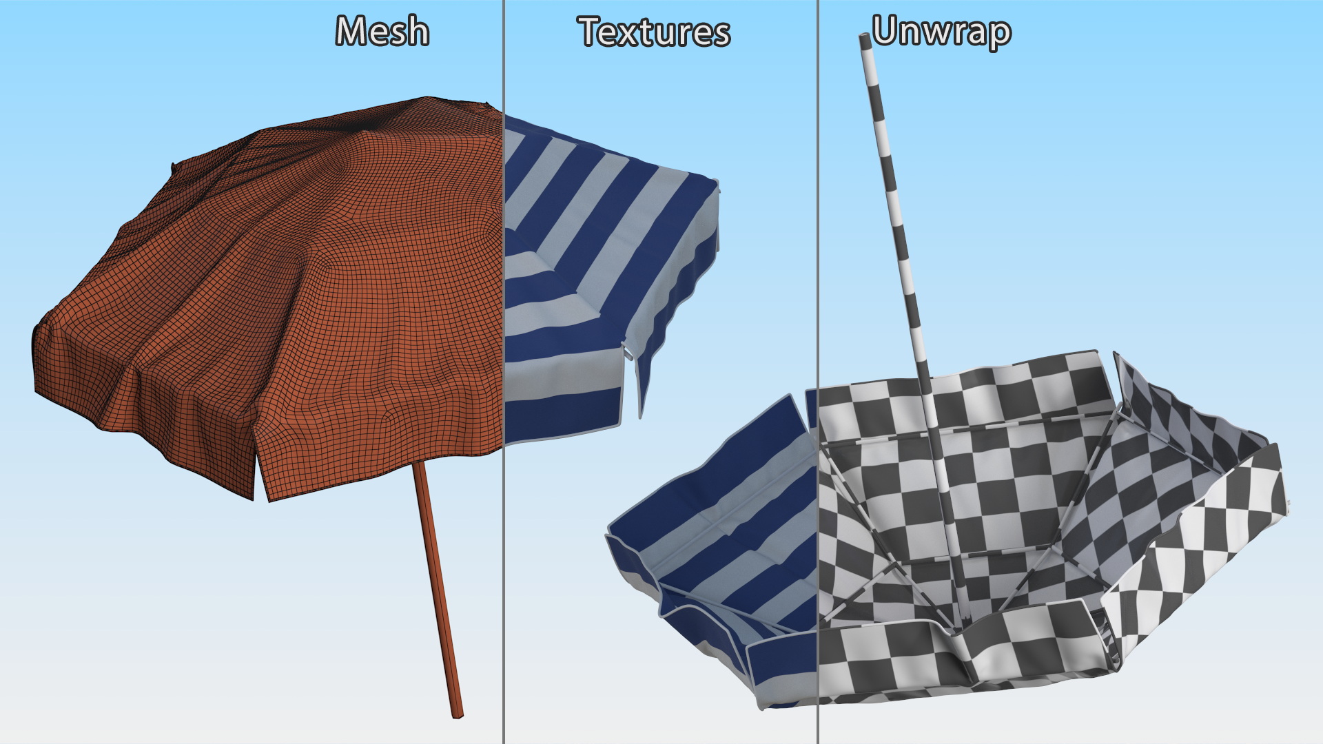 Beach Umbrella 3D model