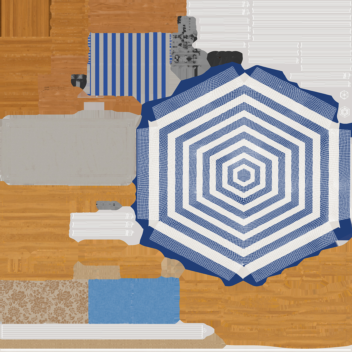 Beach Umbrella 3D model
