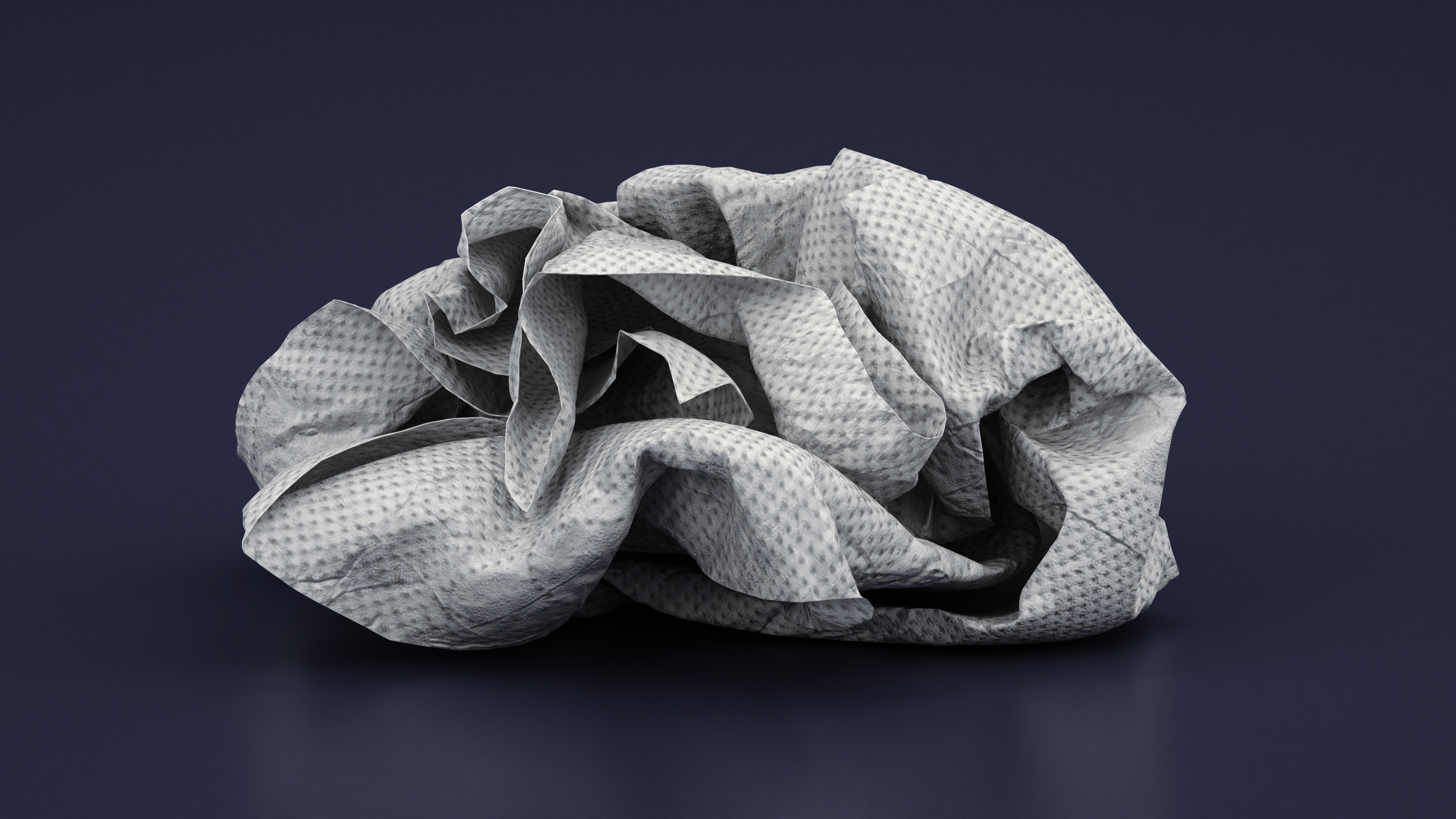 3D model Napkin Crumpled