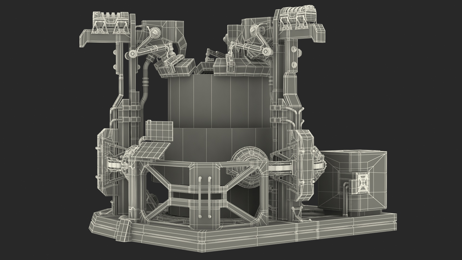 3D Sci Fi Operating Teleportation Station model
