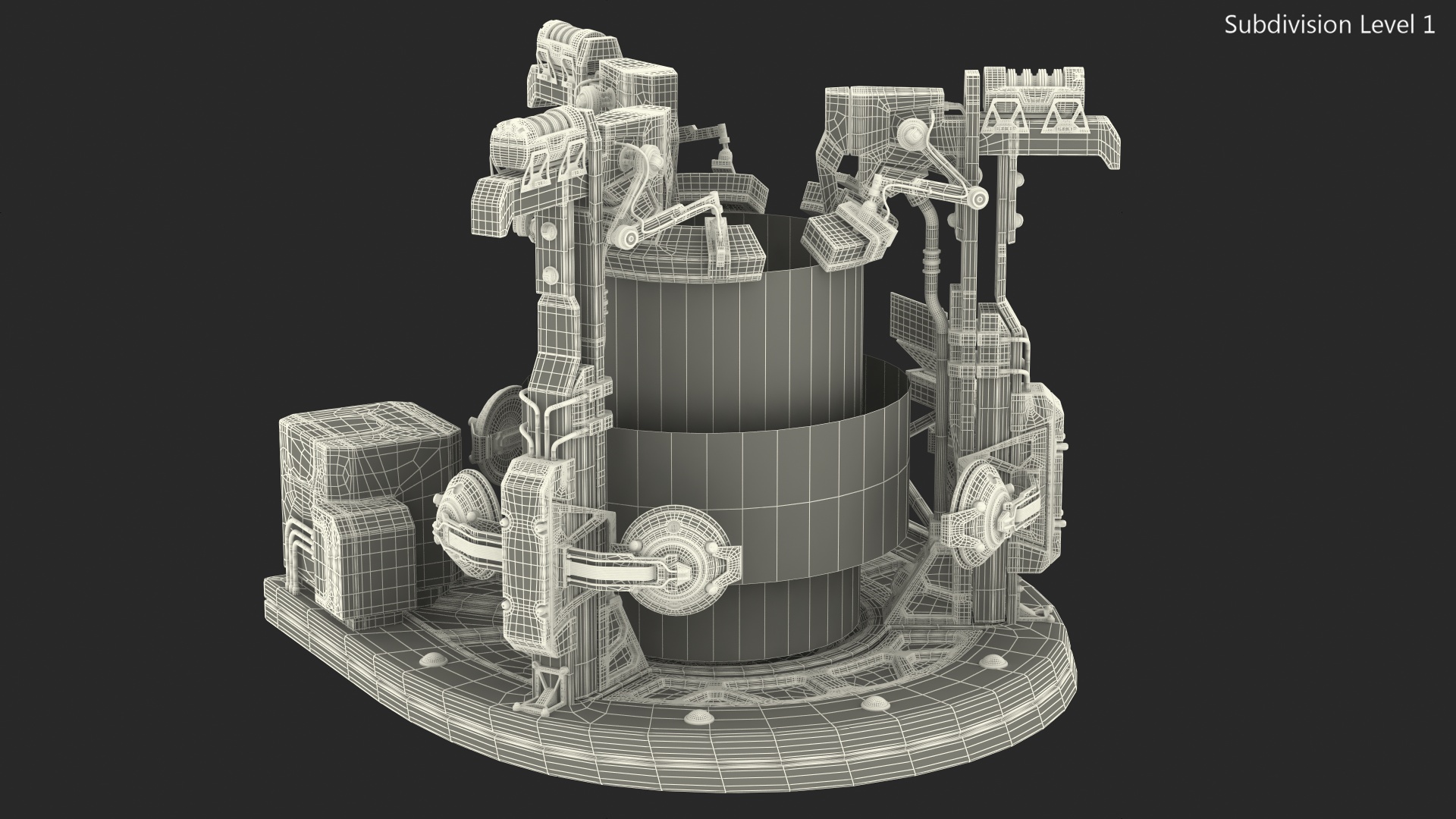 3D Sci Fi Operating Teleportation Station model