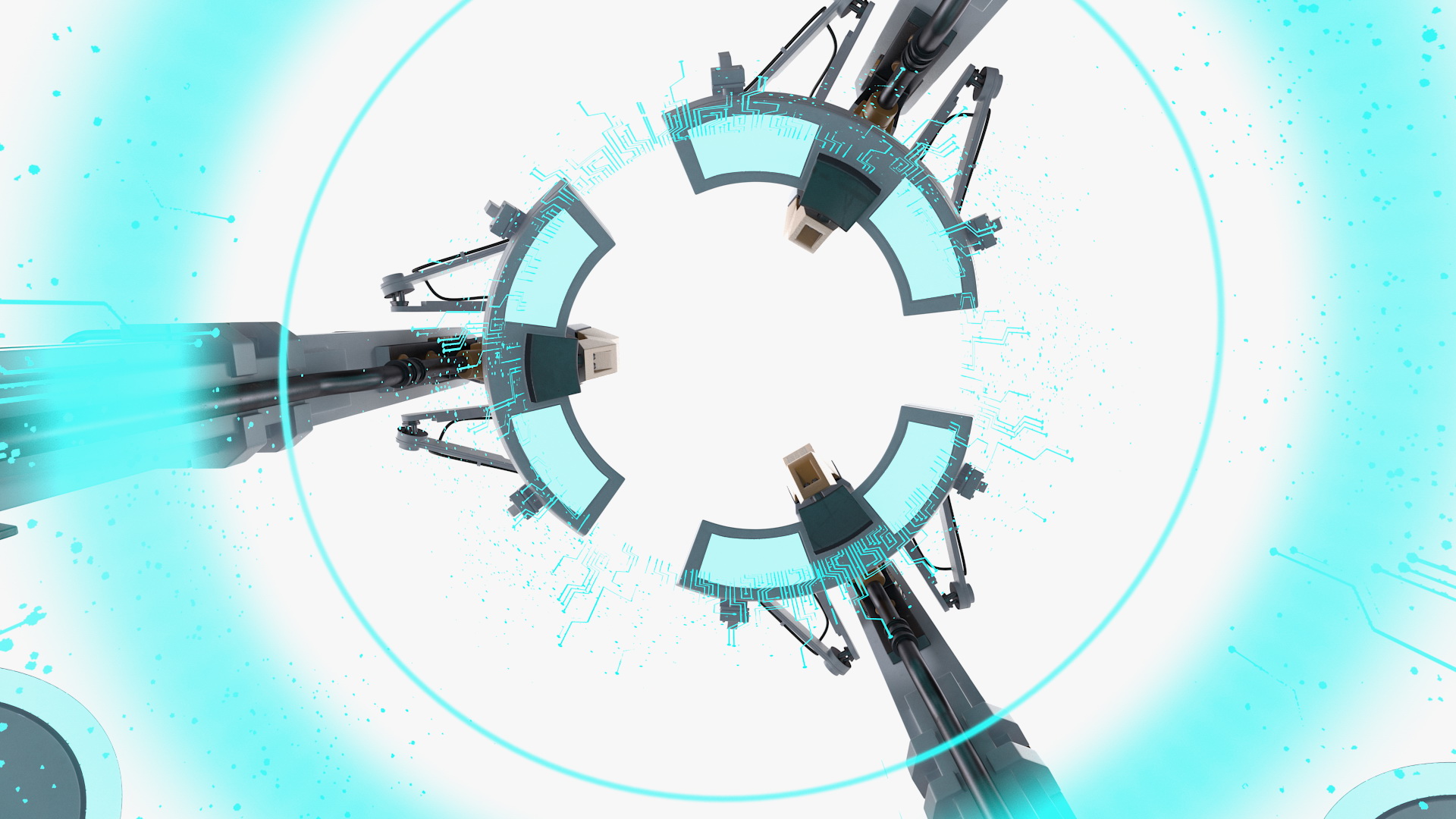 3D Sci Fi Operating Teleportation Station model