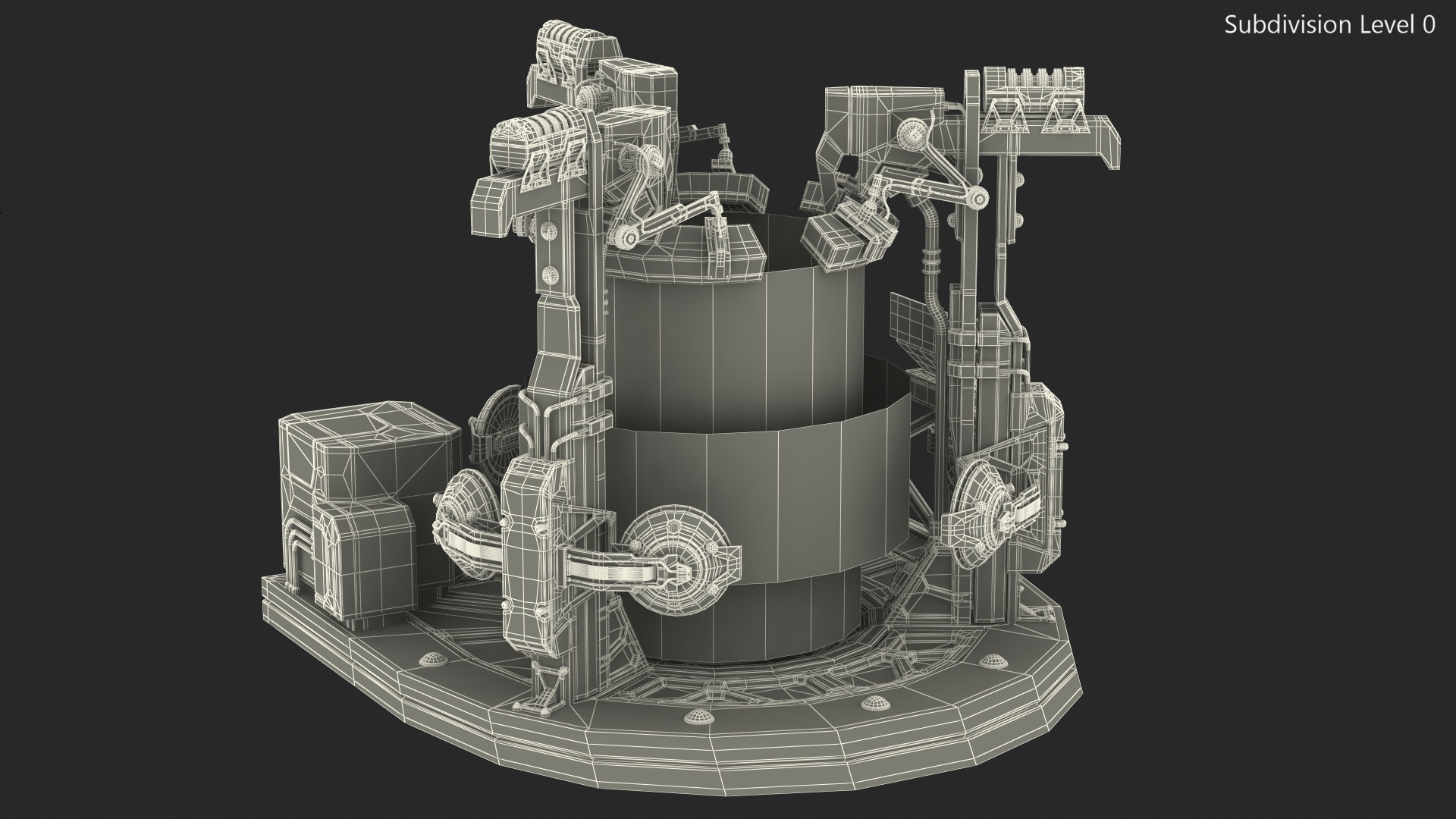 3D Sci Fi Operating Teleportation Station model