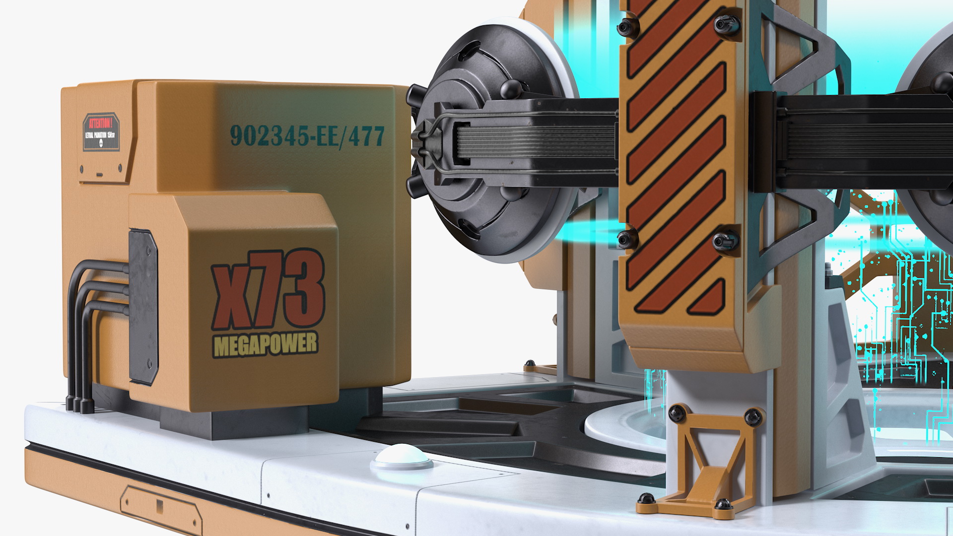 3D Sci Fi Operating Teleportation Station model