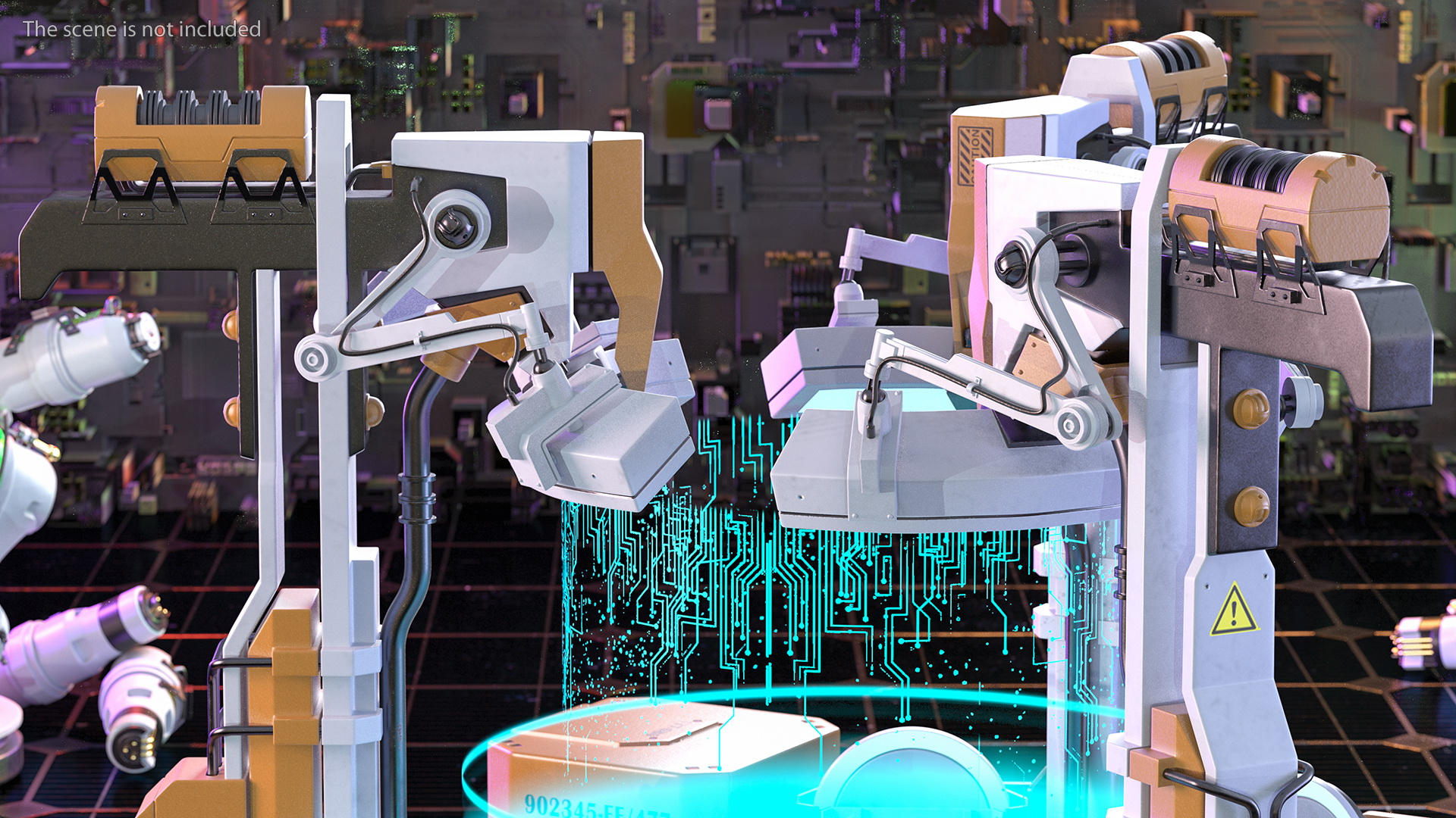 3D Sci Fi Operating Teleportation Station model