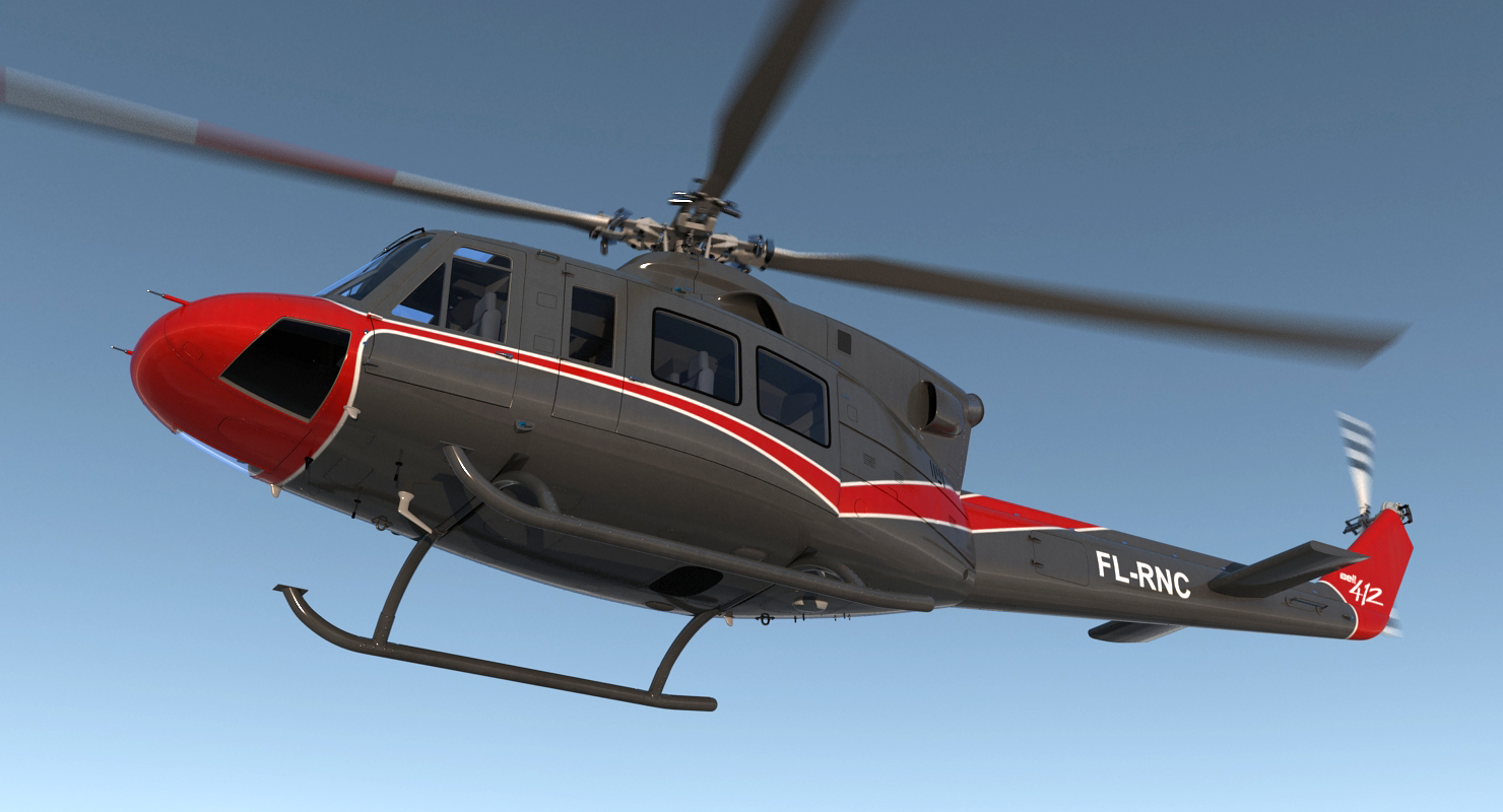 3D model Offshore Helicopter Bell 412EP