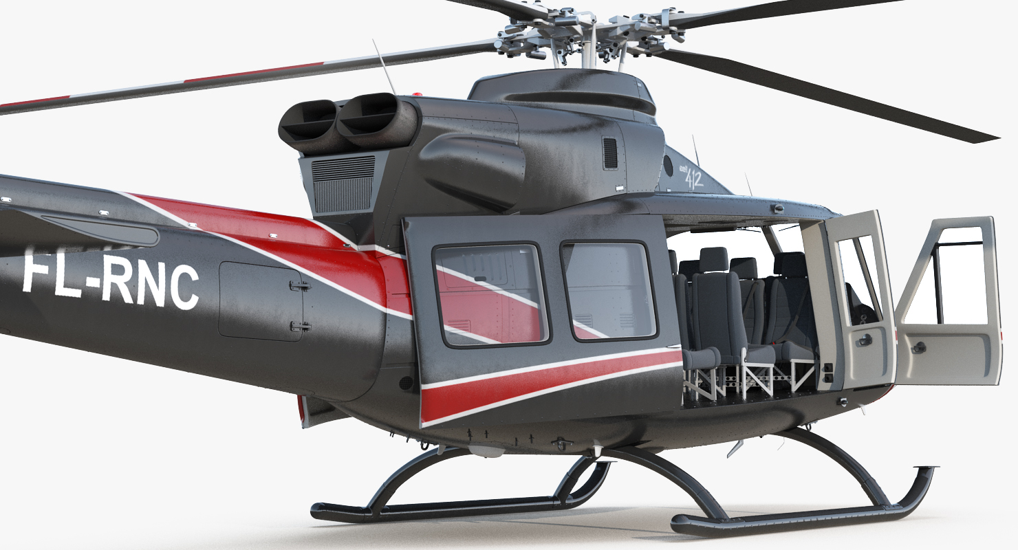 3D model Offshore Helicopter Bell 412EP