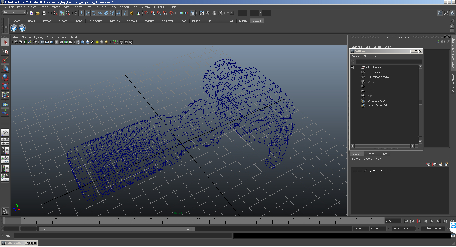 3D model Toy Hammer