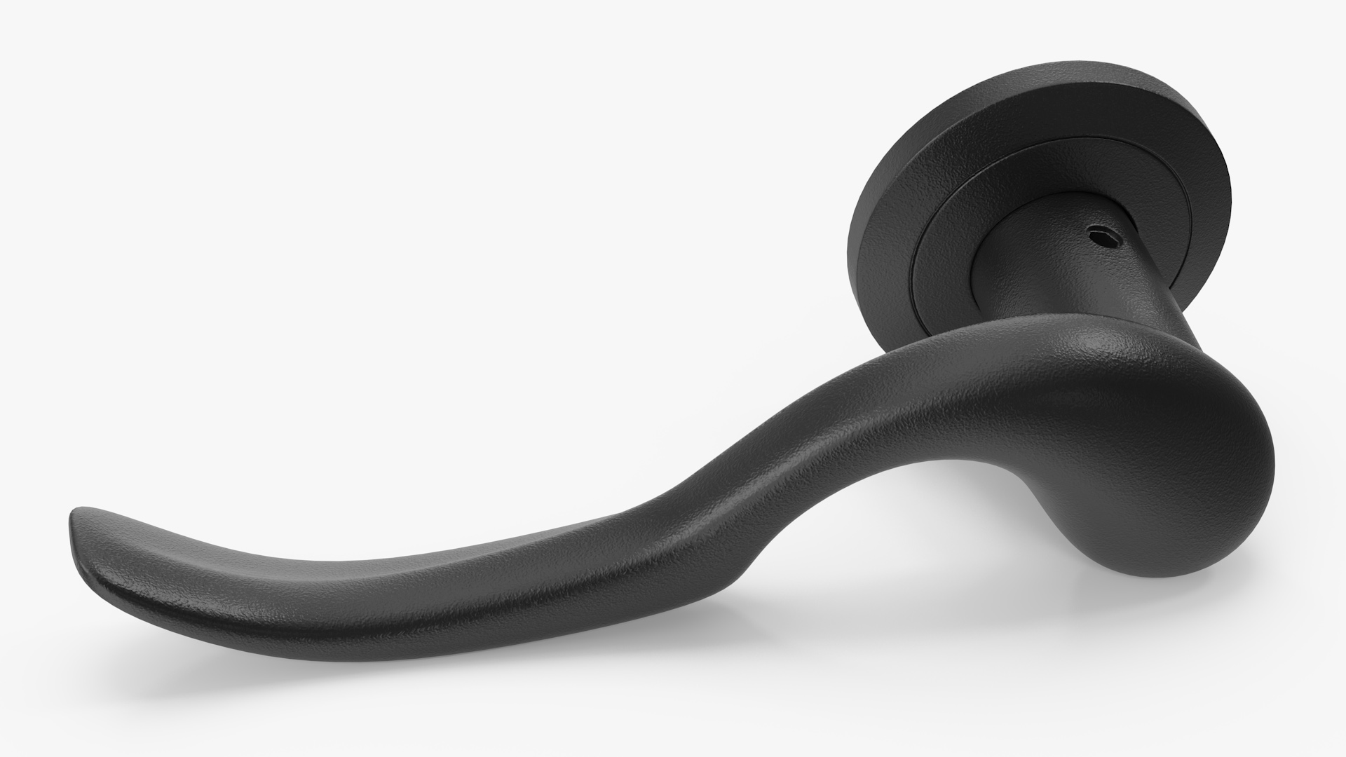 Black Curly Door Handles 3D model