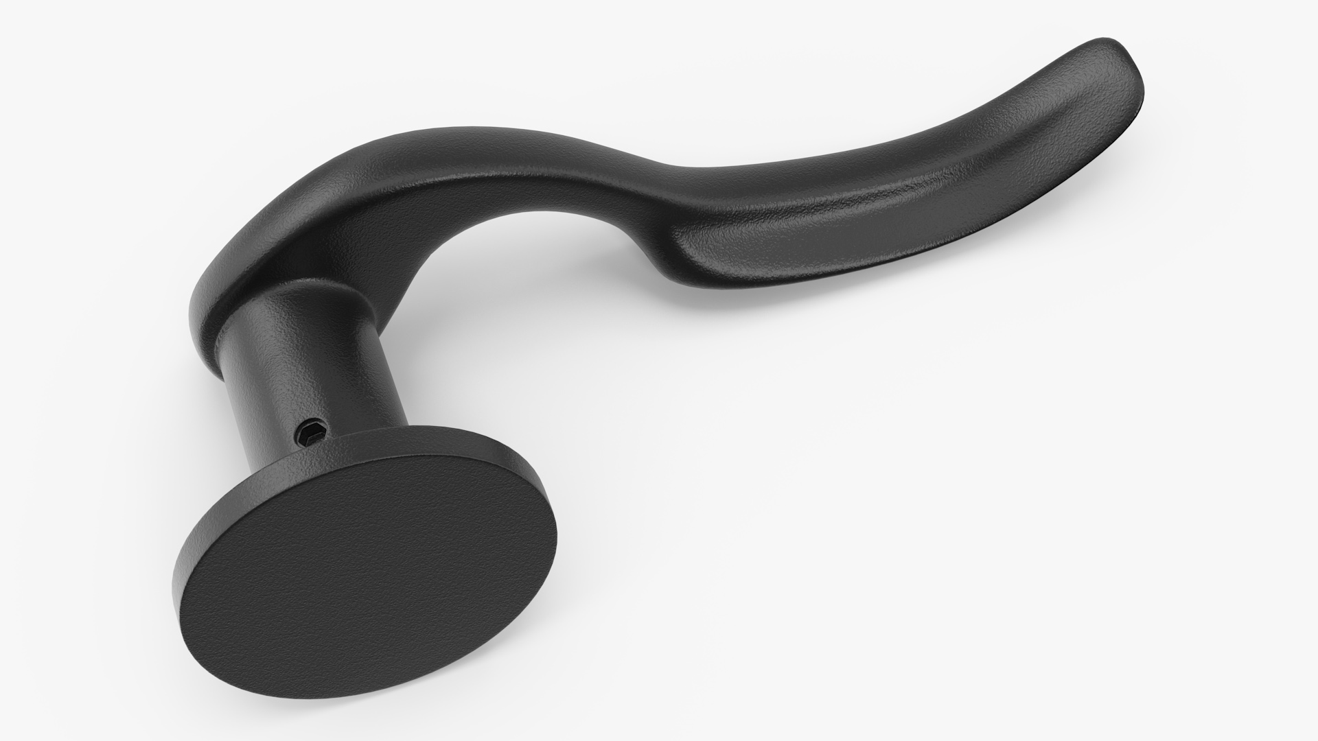Black Curly Door Handles 3D model