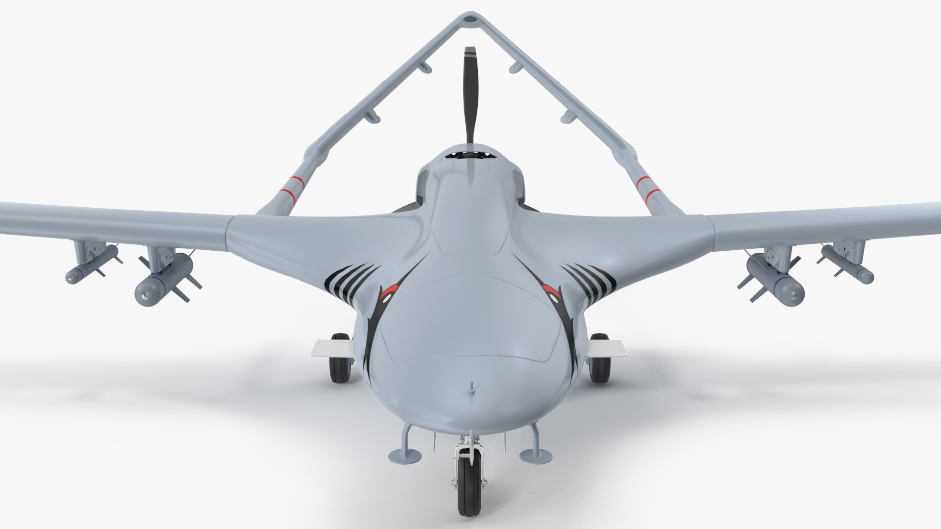 3D Bayraktar TB2 Unmanned Combat Aerial Vehicle Rigged