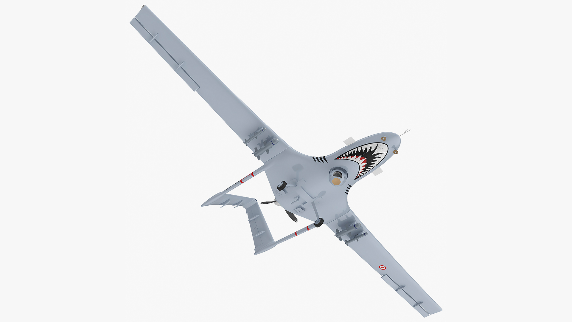 3D Bayraktar TB2 Unmanned Combat Aerial Vehicle Rigged