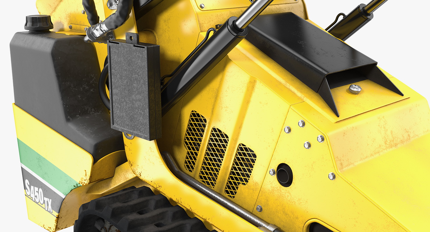 Vermeer S450TX Grapple Mini Skid Steer Dirty 3D model