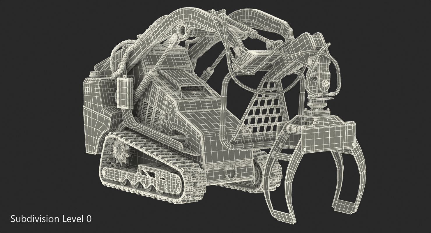 Vermeer S450TX Grapple Mini Skid Steer Dirty 3D model