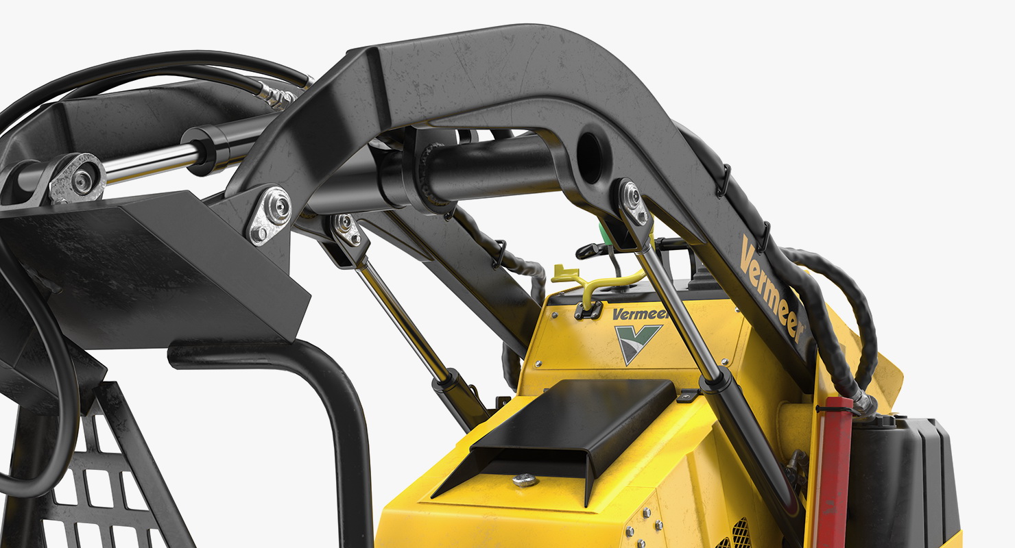 Vermeer S450TX Grapple Mini Skid Steer Dirty 3D model