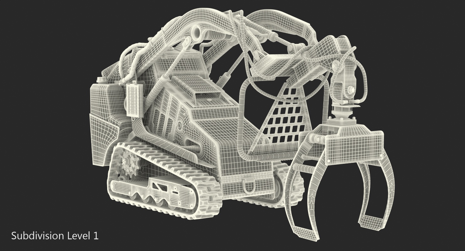 Vermeer S450TX Grapple Mini Skid Steer Dirty 3D model