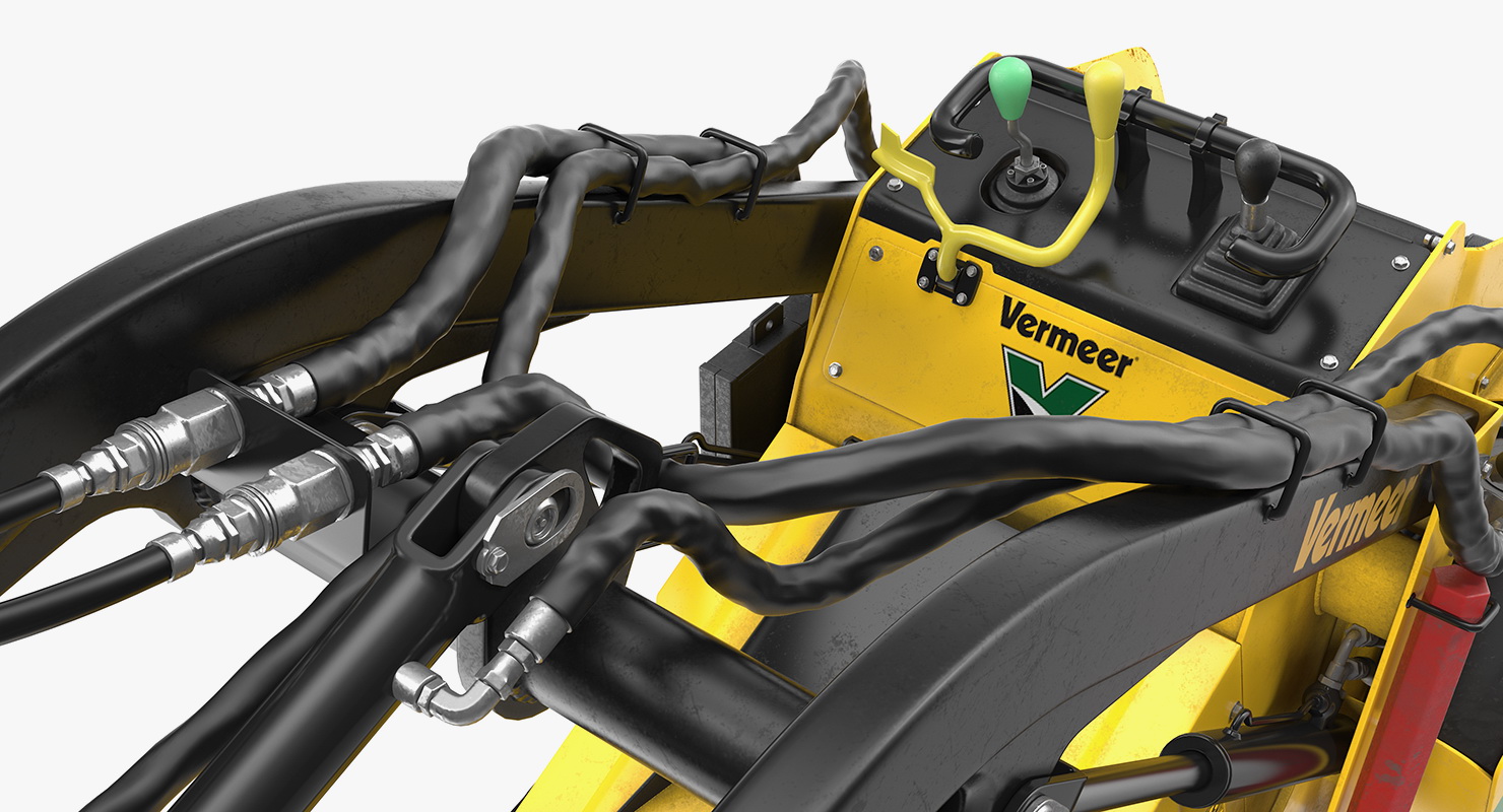 Vermeer S450TX Grapple Mini Skid Steer Dirty 3D model