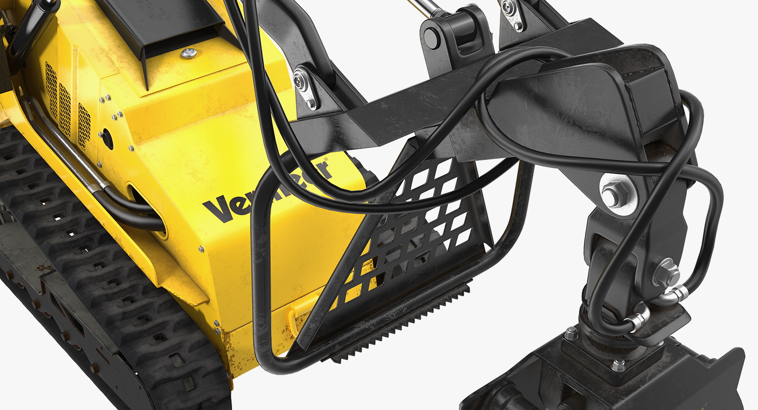 Vermeer S450TX Grapple Mini Skid Steer Dirty 3D model