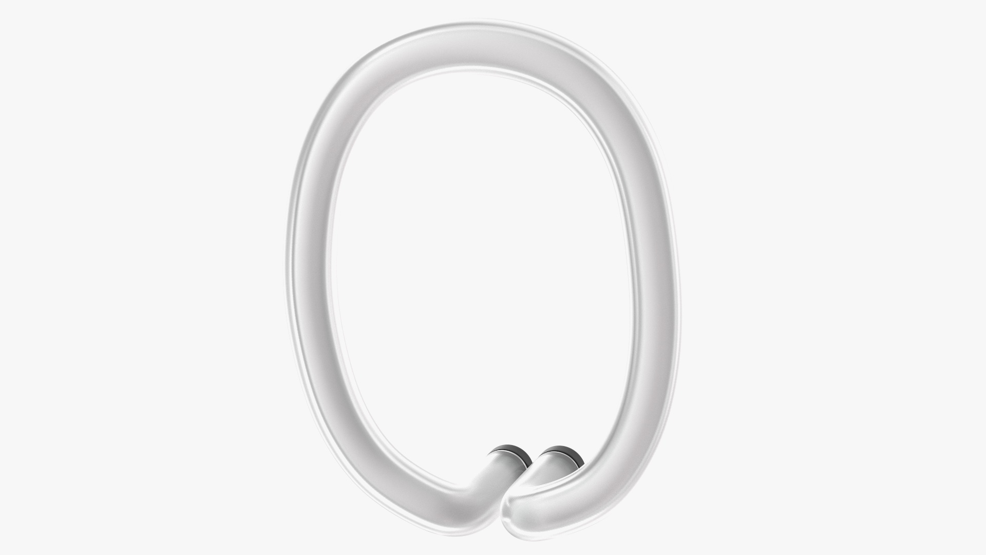 Neon Tube Light Number 0 3D model