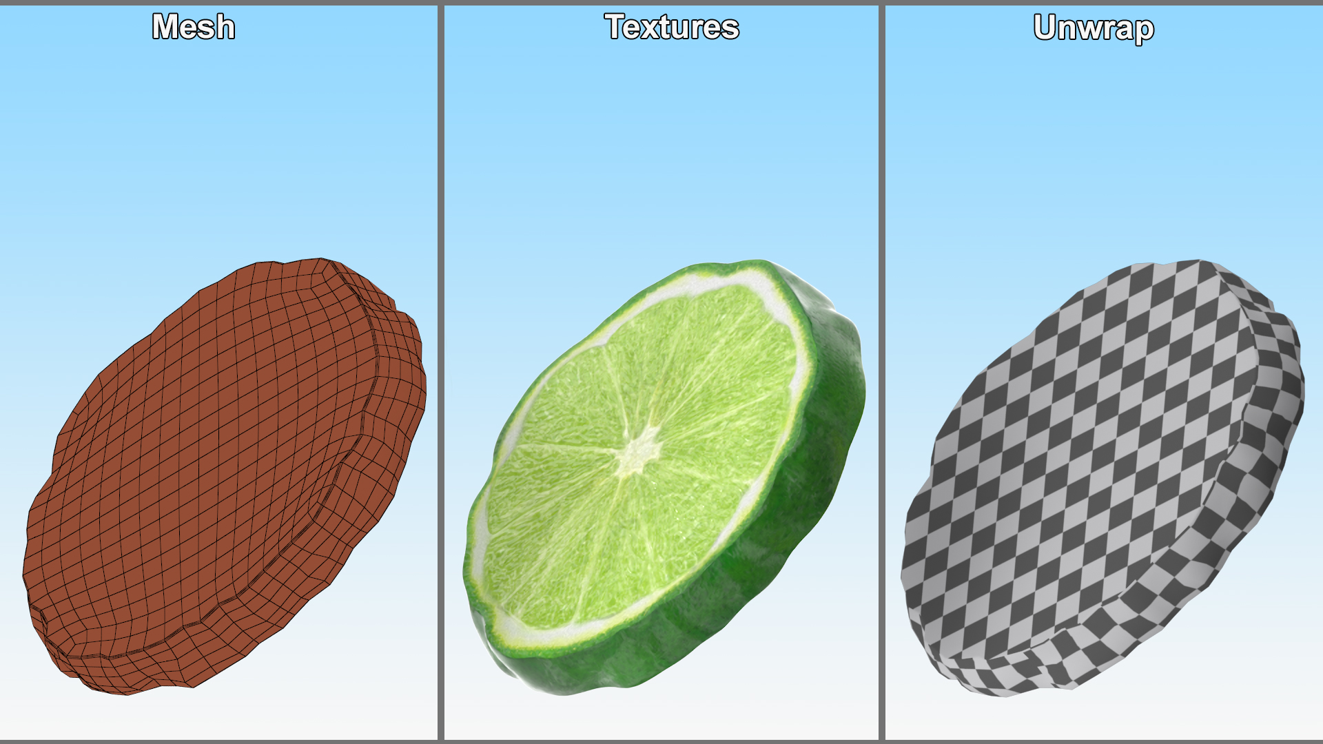 Bergamot Slice 3D model