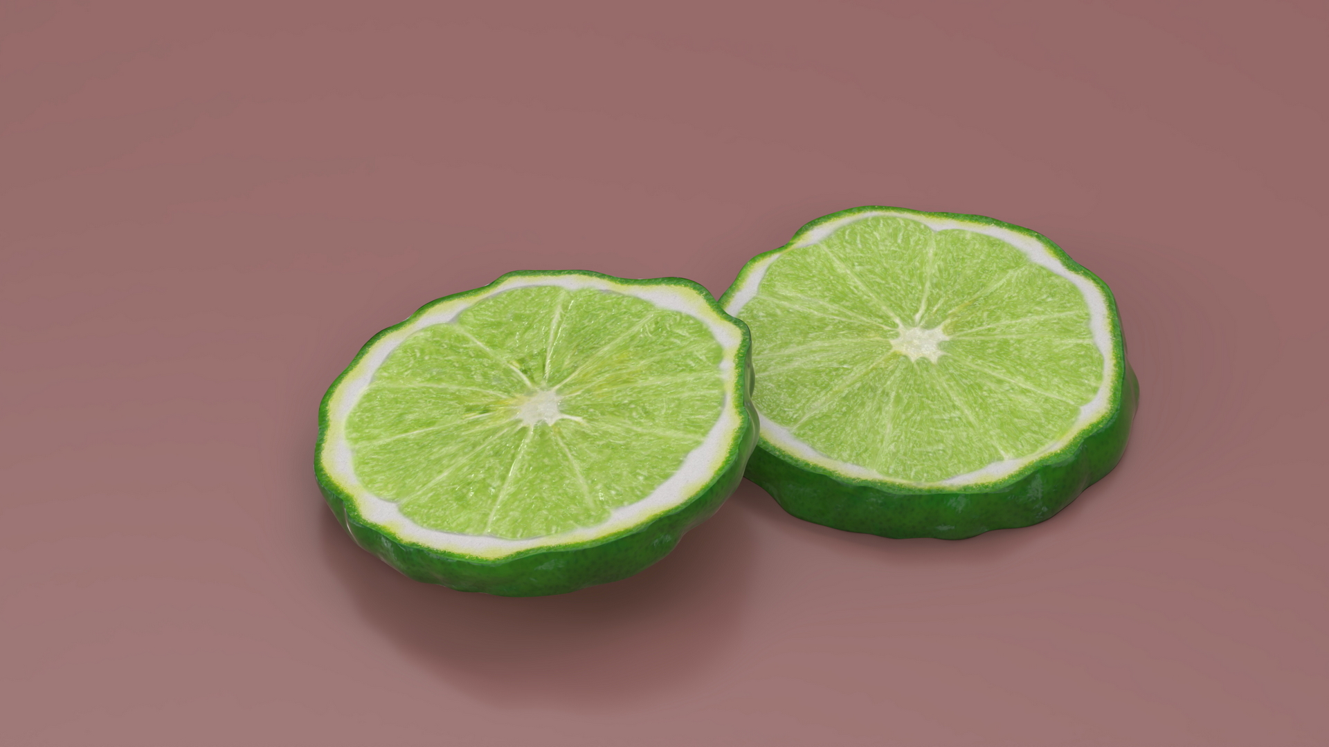Bergamot Slice 3D model