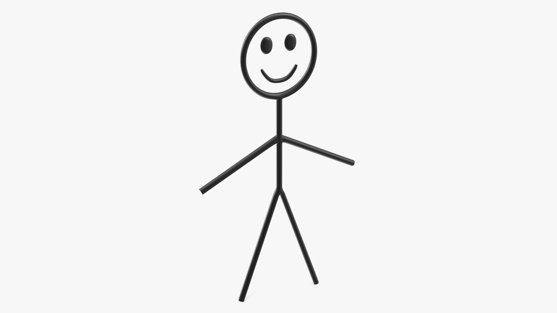 Stickman Black 3D model